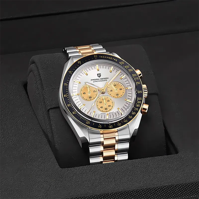 Pagani Design Speedmaster Sports Two-tone Men's Watch-  PD-1701